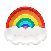 American Greetings Rainbow Party Supplies, Dinner Plates (36-Count)