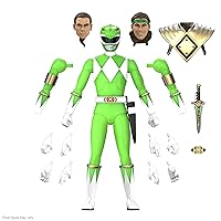 Super7 Mighty Morphin Power Rangers Green Ranger (Glow) - 7 in Ultimates! Action Figure