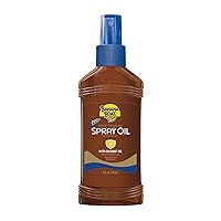 Banana Boat Sunscreen Dark Tanning Oil with Carrot and Banana Extract Sun Care Sunscreen Spray- SPF 4, 8 Ounce (Pack of 3)