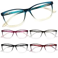 Ladies Reading Glasses Blue Light Blocking Spring Hinge Fashion Pattern Print Eyeglasses for Women