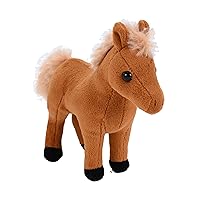 Wild Republic Pocketkins Eco Horse, Stuffed Animal, 5 Inches, Plush Toy, Made from Recycled Materials, Eco Friendly