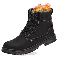Winter Steel Toe Boots for Men Snow Work Boots Slip Resistant Warm Safety Shoes Indestructible Industrial Construction Working Boots Suitable for Fall and Winter Season