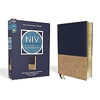 NIV Study Bible, Fully Revised Edition (Study Deeply. Believe Wholeheartedly.), Leathersoft, Navy/Tan, Red Letter, Comfort Print NIV Study Bible, Fully Revised Edition (Study Deeply. Believe Wholeheartedly.), Leathersoft, Navy/Tan, Red Letter, Comfort Print Imitation Leather