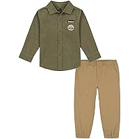 Timberland boys 2 Piece Long Sleeve Woven Shirt Set2 Piece Long Sleeve Woven Shirt Set