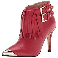 Women's Jazzy Fringe Bootie Nappa Leather Ankle Boot