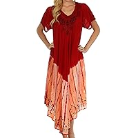 Sakkas Viveka Embroidered Caftan Dress