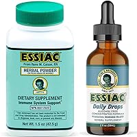 Essiac All-Natural Tea Powder & Organic Wild-Crafted Daily Drops | Detoxify Liver, Blood & Lymph Node