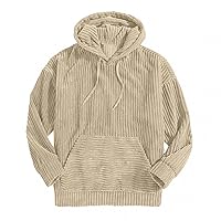 Corduroy Hoodie Sweatshirts Athletic Solid Workout Lightweight Plain Pullover Sweater Thermal Tunic Tops