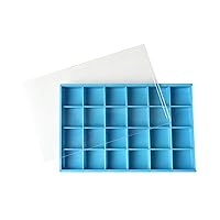 PMC Supplies LLC Plastic Tray Storage Box w/ 24 Square Compartments - 7-1/2