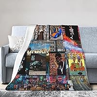 Young Rapper Dolph Singer Collage Blanket Flannel Soft Throw Blankets Sofa Bed Blanket for Living Room Four Seasons Air Conditioner 40