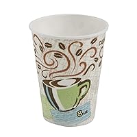 Dixie 5338CD PerfecTouch Hot Cups, Paper, 8oz, Coffee Haze (Case of 1000)