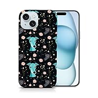 Cute Italian Greyhound Puppy Dog Pattern #A1#2 Polycarbonate Phone CASE Cover for Apple iPhone 15