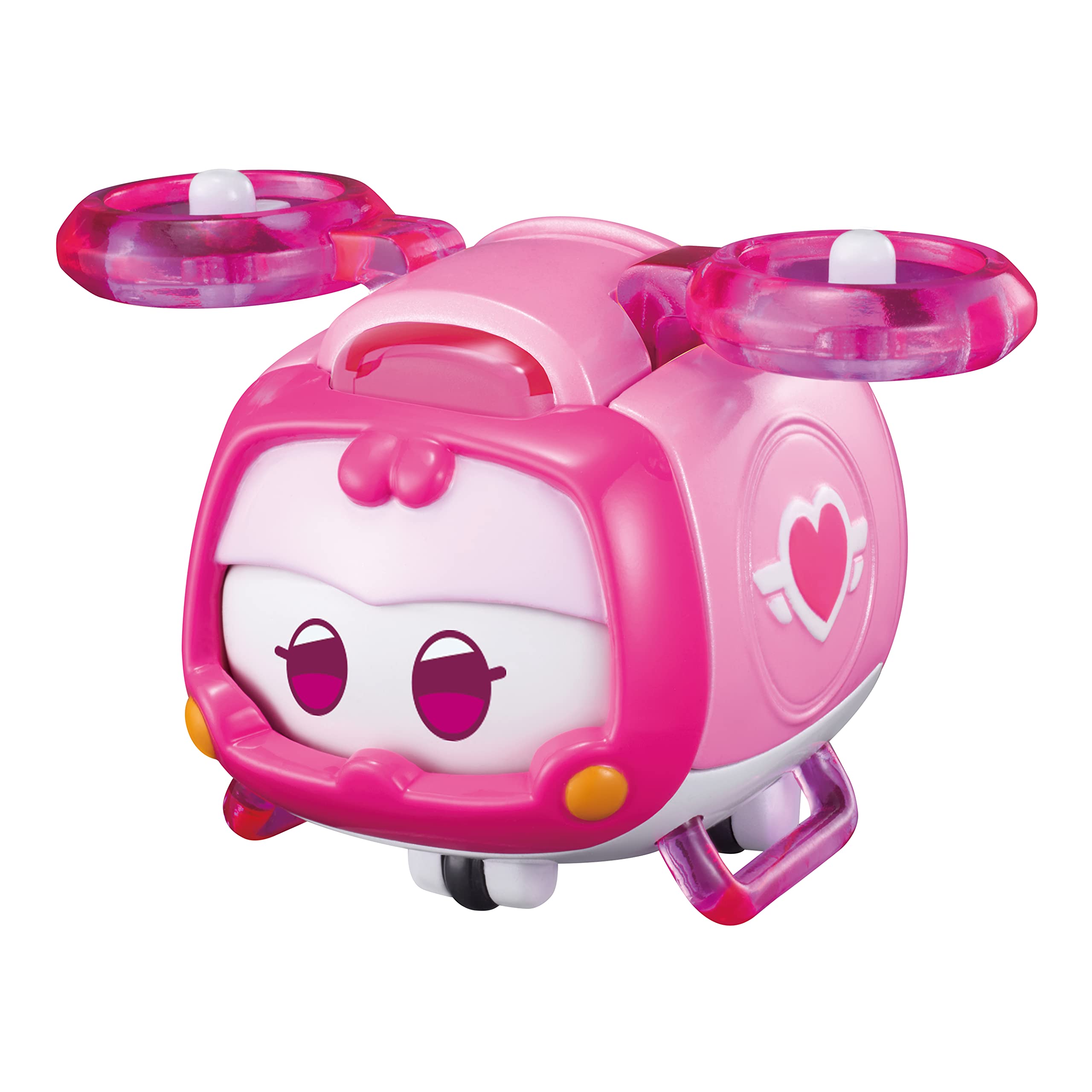 Super Wings Super Pets 4-Pack Collection Super Pets Jett, Donnie, Paul, Dizzy, Vehicle Action Figure, Superwings Transforming Plane to Robot, Gifts for Kids Aged 3 and Up, Light Effect