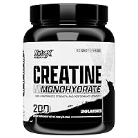 Nutrex Research Micronized Creatine Monohydrate Powder - 200 Servings (1KG) Pure, Unflavored Creatine Monohydrate Supplement for Muscle Gain, Strength and Performance, 5G Per Serv (2.2lbs)