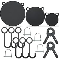 AR500 Steel Targets 3/8''-Gong Target Hanging Kit Include 3 Pcs 3.94