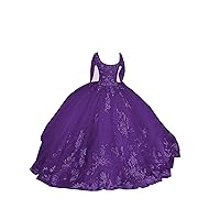 Unique Square Neck Illusion Long Sleeves Ball Gown Prom Party Quinceanera Dresses Corset Back Lace