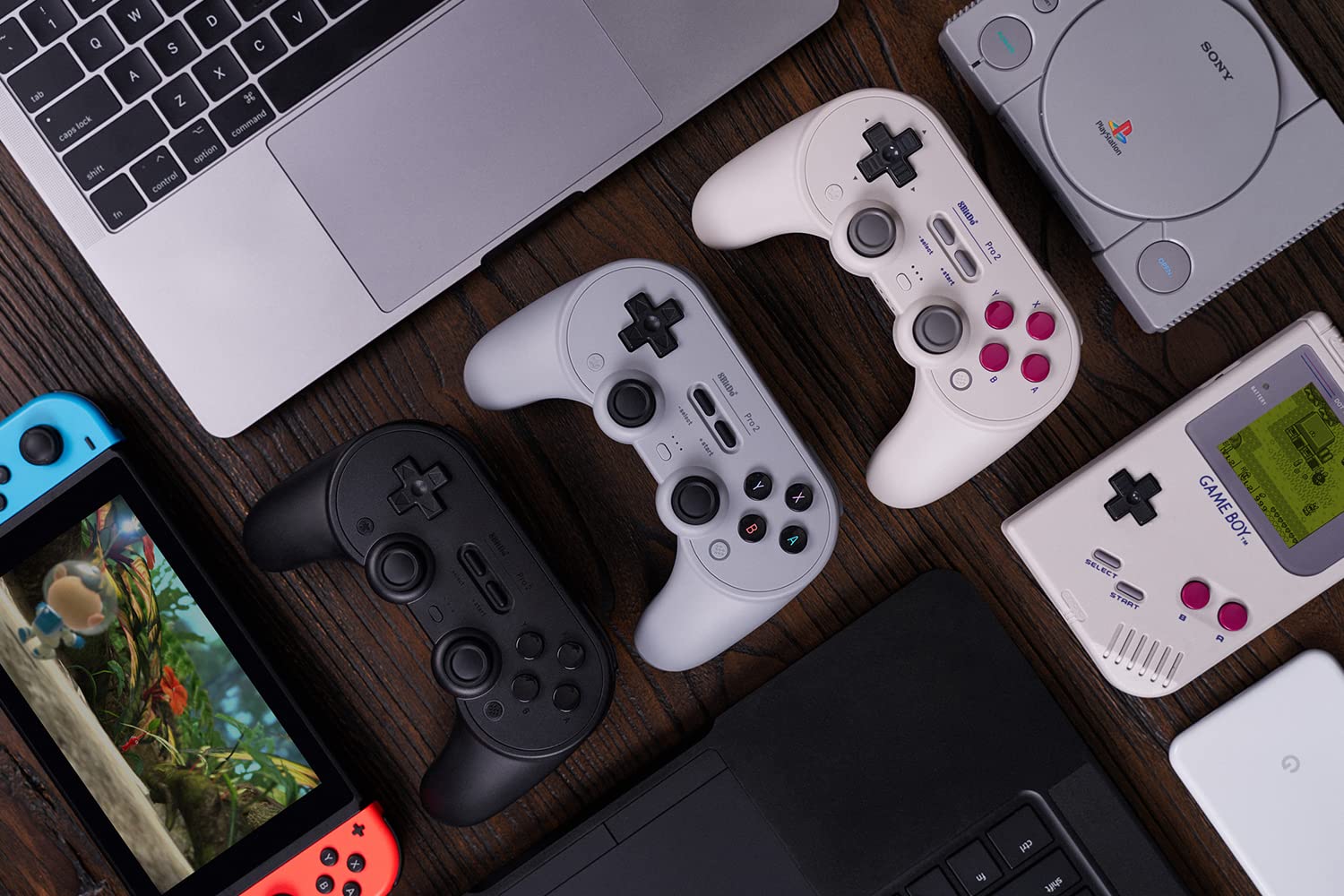 8BitDo Pro 2 Bluetooth Controller for Switch, PC, Android, Steam Deck, Gaming Controller for iPhone, iPad, macOS and Apple TV (Gray Edition)