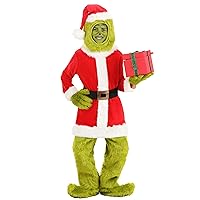 elope The Grinch Kid's Santa Open Face Costume