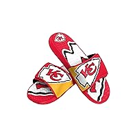 FOCO Boy's NFL Kids Team Logo Sport Shower Gel Slide Flip Flop Sandals