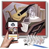 DIY Oil Painting Kit,The Musician S Table Painting by Juan Gris DIY Oil Painting Paint by Number Kits