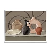 Stupell Industries Sleek Pottery Vase Still Life Spiral Pattern, Design by Ziwei Li