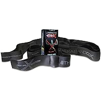 CLX Resistance Band with Loops, Fitness Band for Home Exercise and Full Body Workouts, Portable Gym Equipment, Gift for Athletes, 25 Yard Dispenser, Black, Special Heavy, Level 6