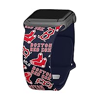 Game Time Boston Red Sox HD Watch Band Compatible with Apple Watch