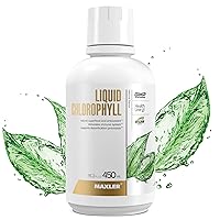 Maxler Chlorophyll Liquid Natural Flavor - Internal Deodorant for Body Odor & Bad Breath Supplement - Vegan Liquid Chlorophyll - 132 mg of Chlorophyllin per 1 Serving (15 Servings) - 15.2 fl oz