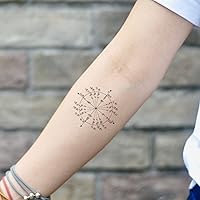 Unit Circle Temporary Tattoo Sticker (Set of 2) - OhMyTat