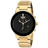 Citizen Men's AT2242-55E Axiom Eco-Drive Gold-Tone Bracelet Watch