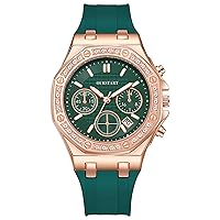 Wrist Watch for Women, Sport Style Lady's Watch, Quartz Analog Women's Watch with Silicone Strap