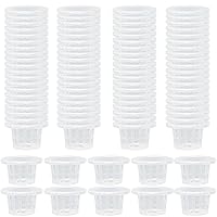 Net Pots for Hydroponics 100PCS Plastic Hydroponic Pots Net Cups for Indoor Outdoor Planting Seedling 1.4x2.4 Inch Small Garden Items