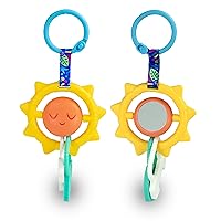 BEBE FUERTE Strong & Sunny Clip On Stroller Toy by Robin Arzon - Developmental Baby Teething Toys - Travel Toys for Infants - Teething Toy for 0 Months and Up