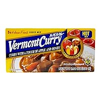 House Foods, Vermont Curry with A Touch of Apple and Honey (Hot), 8.1 oz