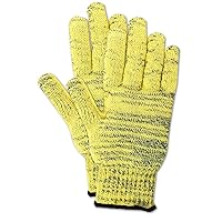 MAGID KA1000-9 Cut Master KA1000 Kevlar Armor Blend Seamless Knit Gloves, Cut Level 5, Large, Yellow