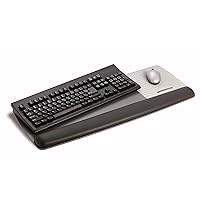 3M Gel Wrist Rest for Keyboard and Mouse with Tilt-Adjustable Platform, Precise Mouse Pad, 25.5 in x 10.6 in, Black (WR422LE)