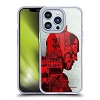 Head Case Designs Officially Licensed The Batman Collage Neo-Noir Graphics Soft Gel Case Compatible with Apple iPhone 13 Pro and Compatible with MagSafe Accessories