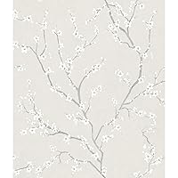 RoomMates RMK11271WP Pearl Cherry Blossom Peel and Stick Wallpaper