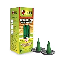 45pcs Mosquito Repellent Incense Cone with 2 Ceramic Dishes - Mosquito Repellent for Patio – No Deet Plant Based Mosquito Repellent Outdoor