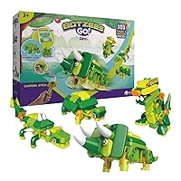 BOTZEES GO! Dinosaur Toys, Dinosaur Robots for Kids, Building & Electric Remote Control Toys, STEM Learning Toys for Kids Ages 3+, Boys Toys, with RC Magic Stick, App Based