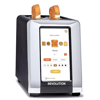 Revolution R180B High-Speed Touchscreen Toaster, 2-Slice Smart Toaster with Patented InstaGLO Technology & Panini Mode