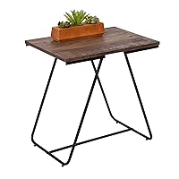 Square Side Table, Black TBL-09251 Black, 20 lbs