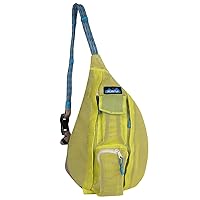 KAVU Mini Beach Rope Bag Mesh Crossbody Sling Backpack - Key Lime