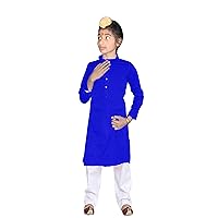 Kid's Wear Kurta Pajama Set Wedding Wear Pathani Kurta Royal Blue Kurta Plus Size