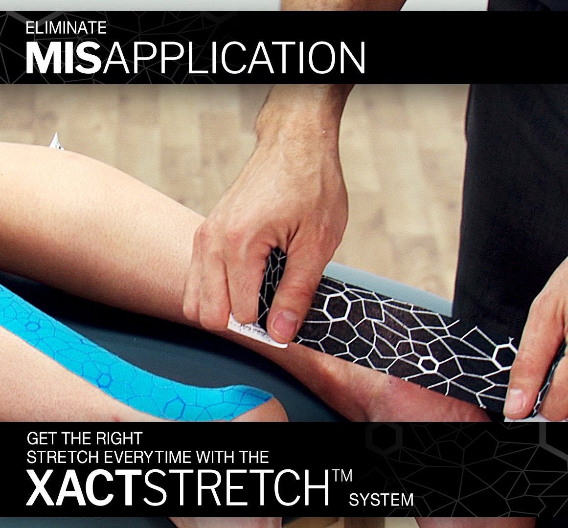 THERABAND Kinesiology Tape with XactStretch Indicator for Perfect Stretch and Application Every Time, Best in Class Adhesion, Water Resistant