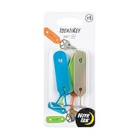 Nite Ize IdentiKey Tags, Quickly Identify Keys With Colorful, Durable Write-On Key Flags, Assorted, 1 Count (Pack of 1)