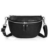 befen Geniune Leather Small Sling Bags Fanny Pack Crossbody Bags Purses Gifts for Women Teen Girls Travel
