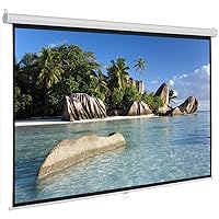Manual Pull Down Projector Screen 60 72 84 100 inch 4:3 Widescreen Retractable Auto-Locking Portable Projection Screen (Size : 72 inch)