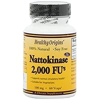 Nattokinase 2, 000 FU's Multi Vitamins, 100 Mg, 60 Count