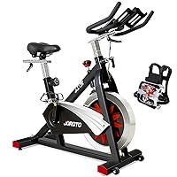 JOROTO X2 Exercise Bike with SPD Pedals Indoor Cycling Bike with Magnetic Resistance (300 Lbs Weight Capacity)